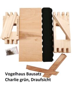 23.202-03 Vogelhaus Bausatz Charlie grün - 6
